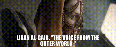YARN | Lisan al-Gaib. "The Voice from the Outer World." | Dune (2021) | Video gifs by quotes | 22cc73fe | 紗