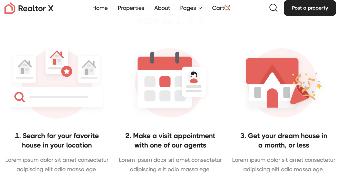 Icons And Graphics - Realtor X Webflow Template