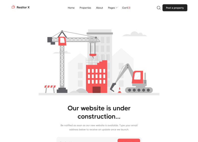 Coming Soon - Realtor X Webflow Template