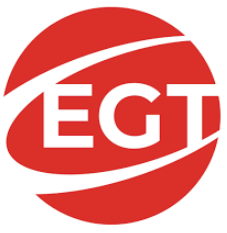 EGT company logo with white letters inside a red circular shape.