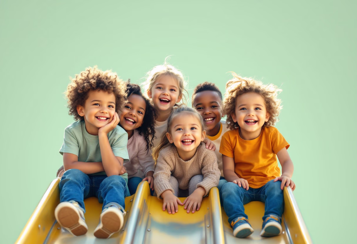 image of preschool outdoor playtime
