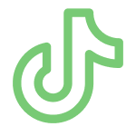 TikTok logo.