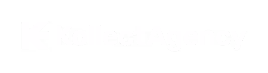 KollectAgency logo with stylized KI initials followed by text.