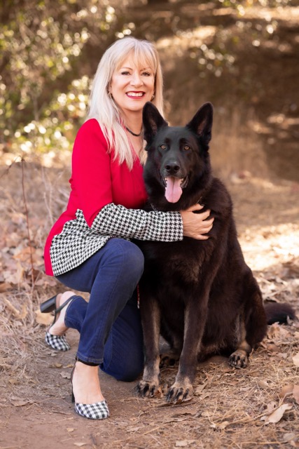 Picture of Laura Hollister and her dog Rex
