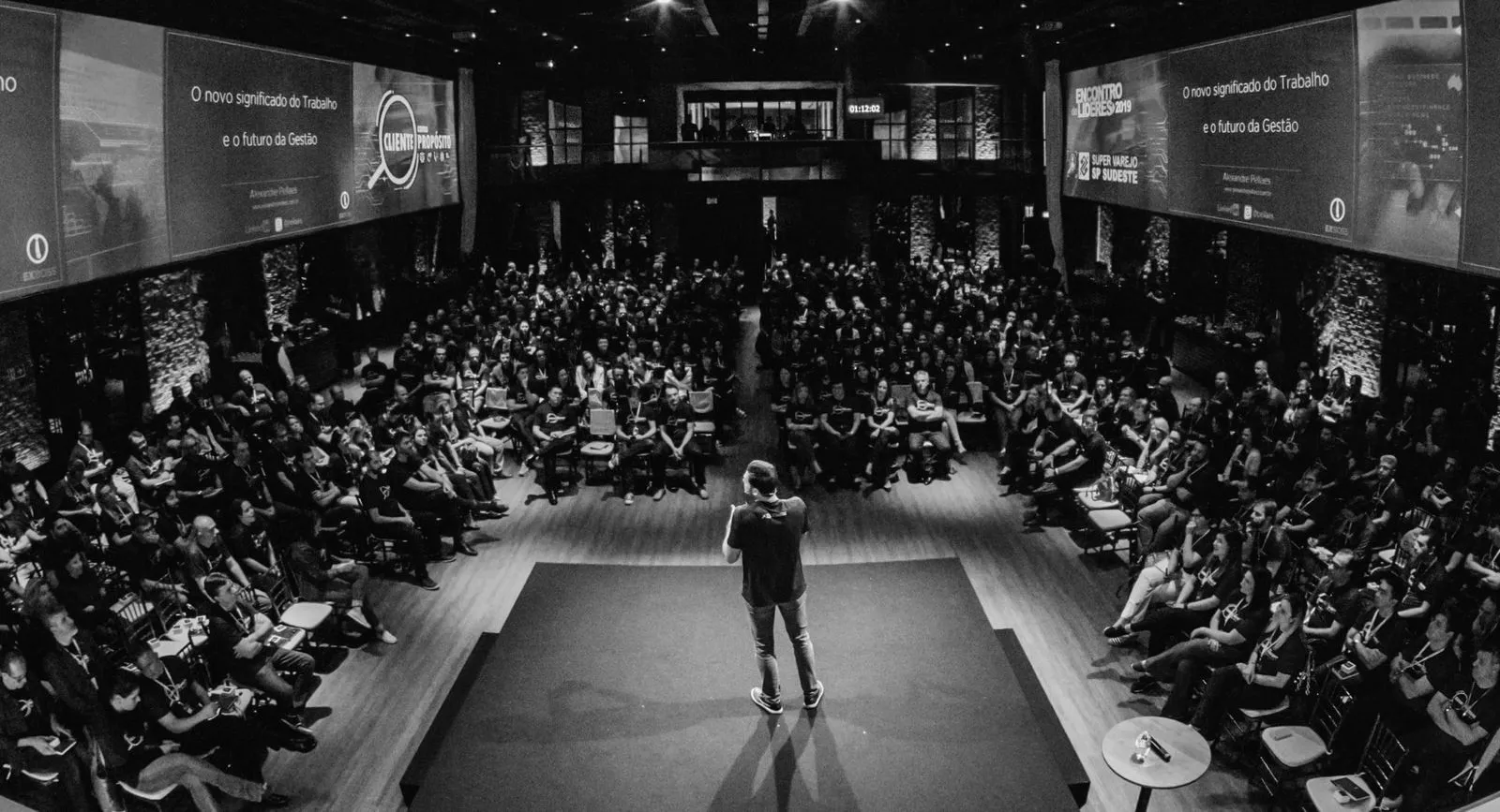 a man is giving audiences a speech