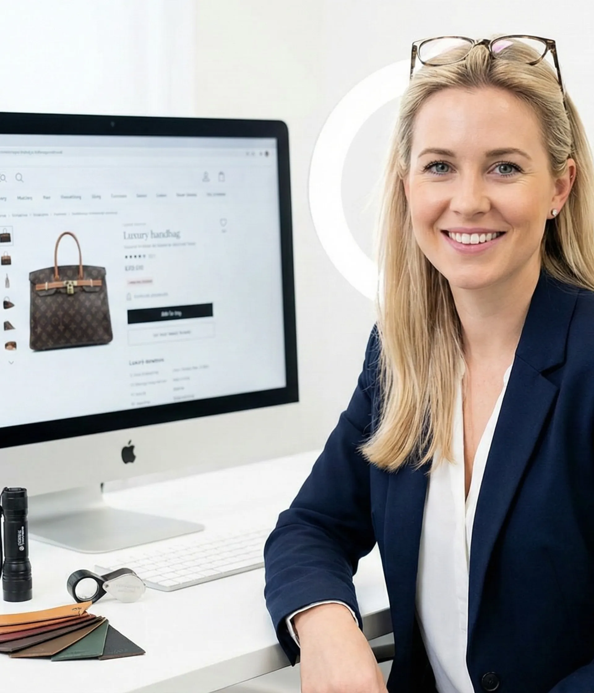 Experte Le Petit Fermoir authentifiant un sac Chanel