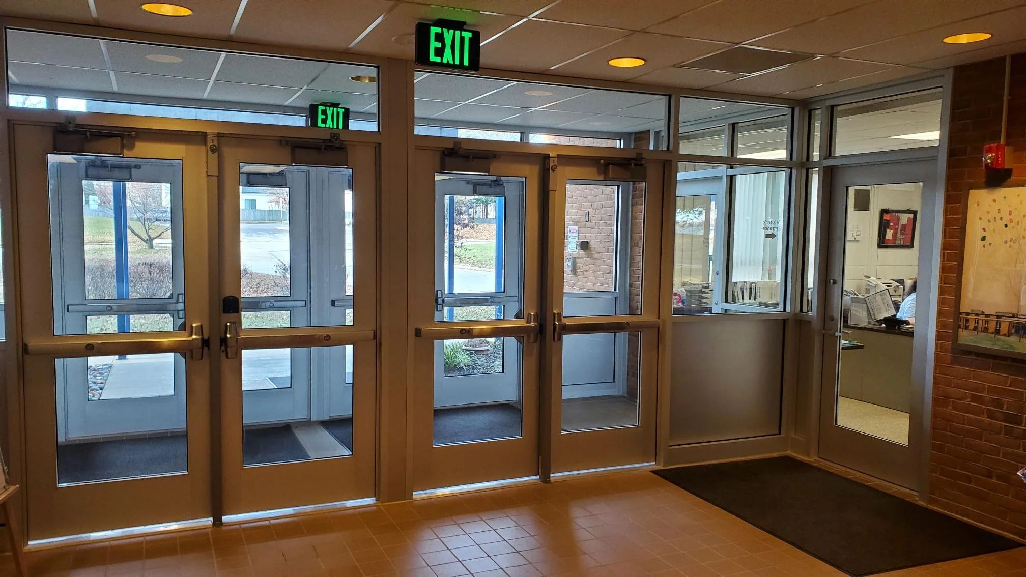 image of a teacher interacting with students using digital tools