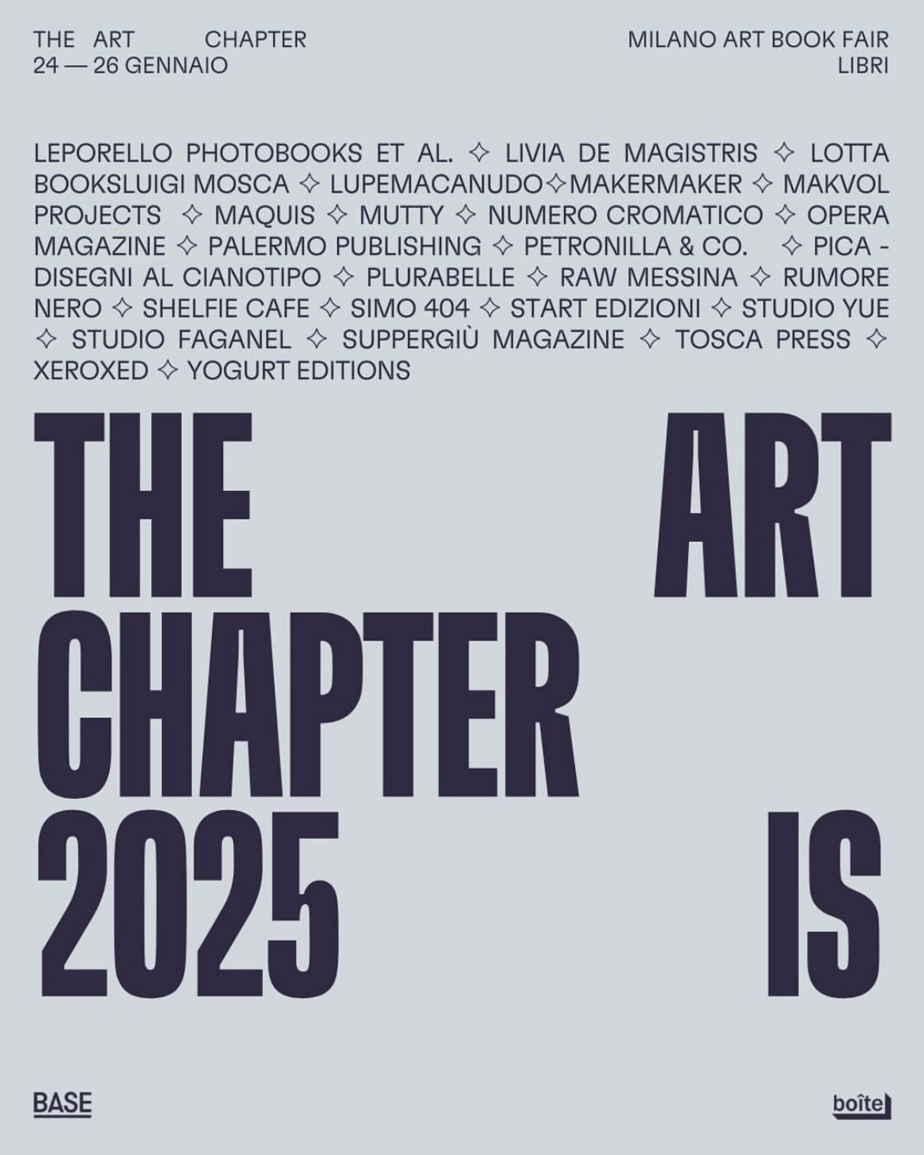 THE ART CHAPTER 2025