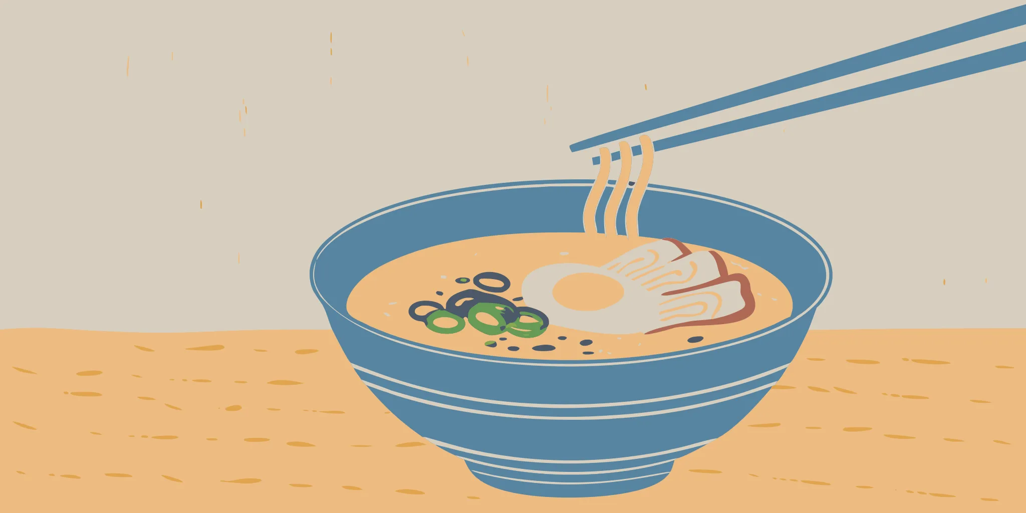 A bowl of ramen with pork and egg, a common example for counting calories in ramen.