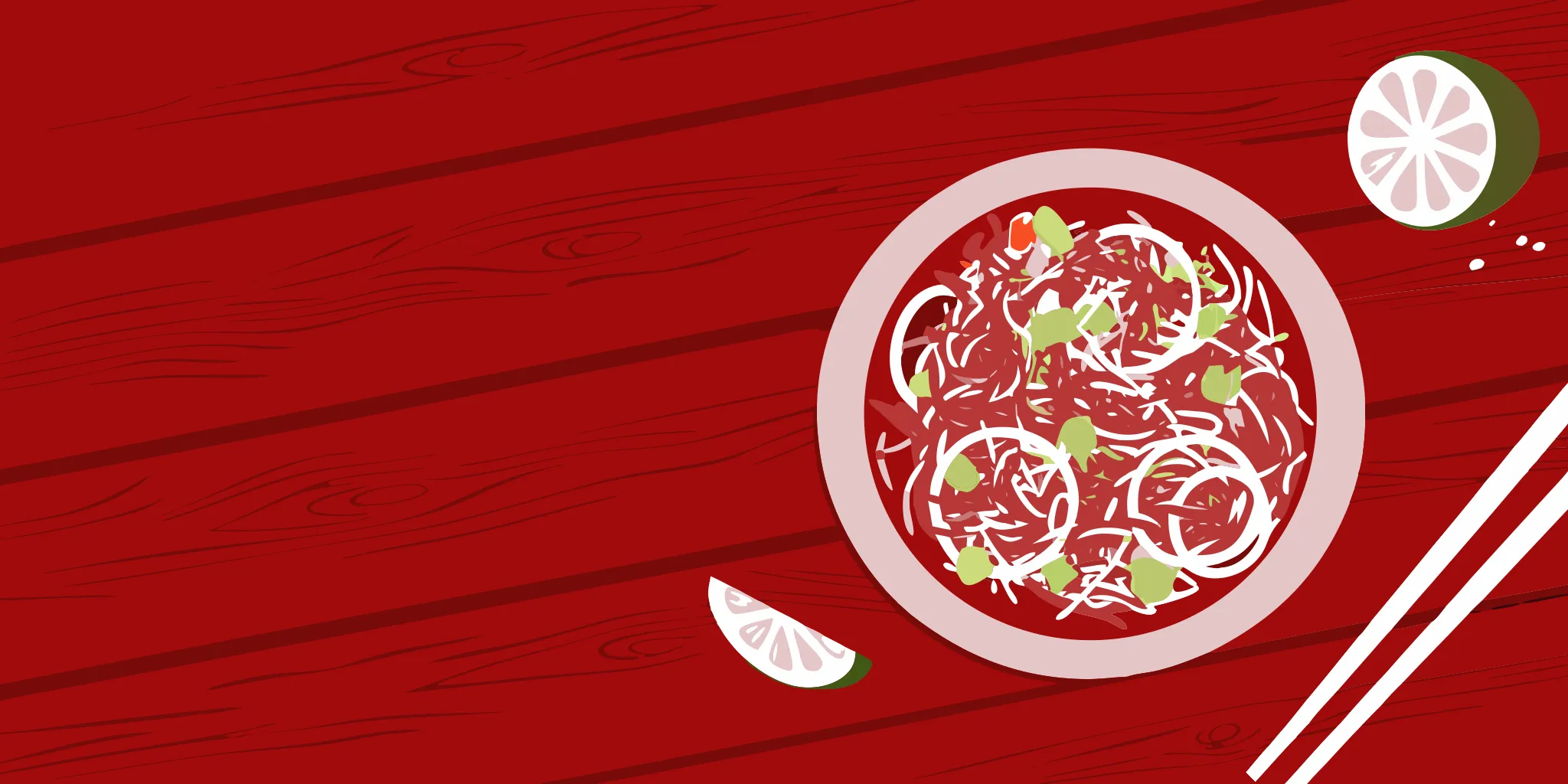 A bowl of crunchy ramen salad with fresh vegetables and lime.