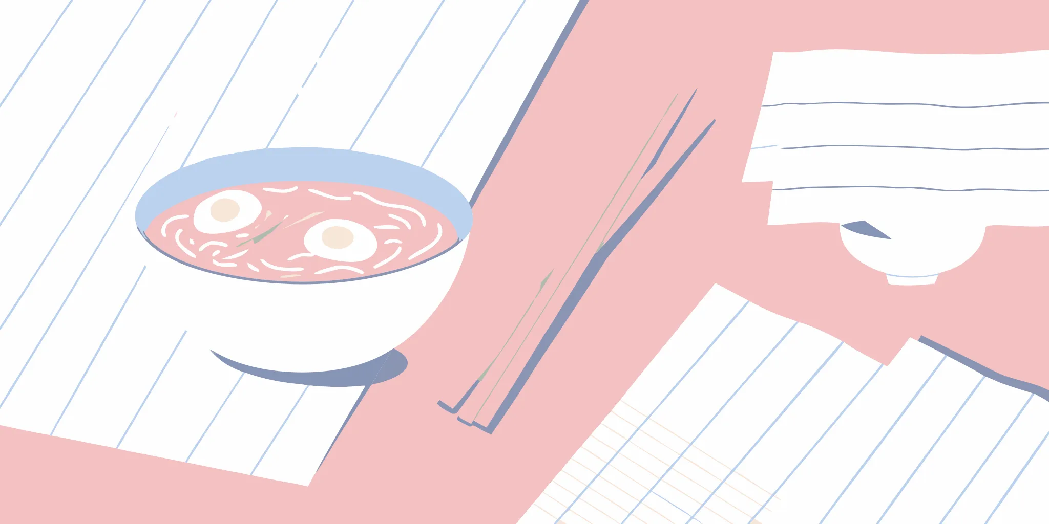 A bowl of ramen noodles showing how many calories are in the popular dish.