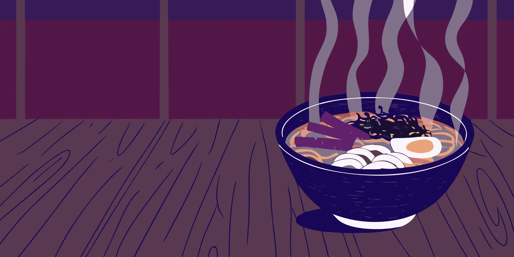 A classic bowl of ramen with chashu pork and a soft-boiled egg, a staple of any ramen menu.