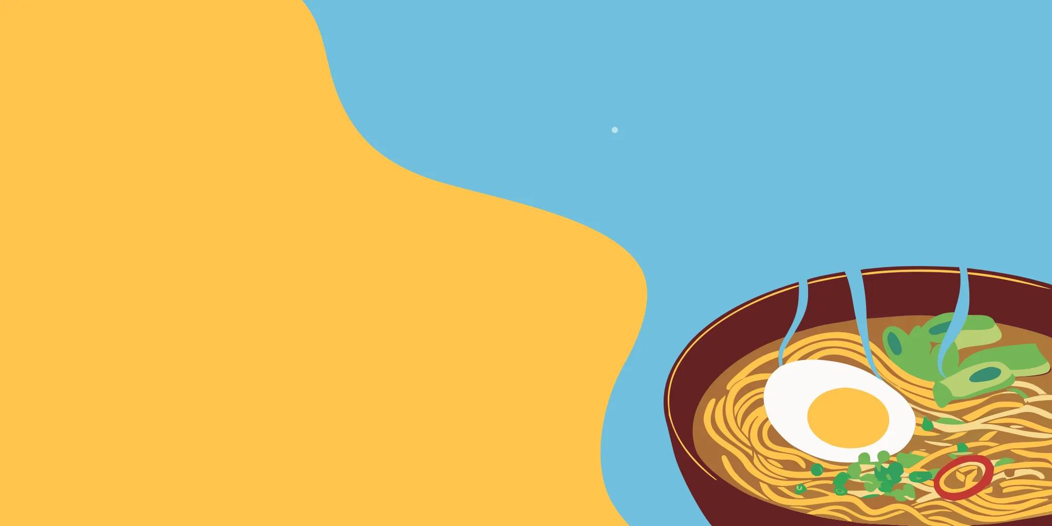 A close-up on the calories in a ramen bowl with a soft-boiled egg and green onions.