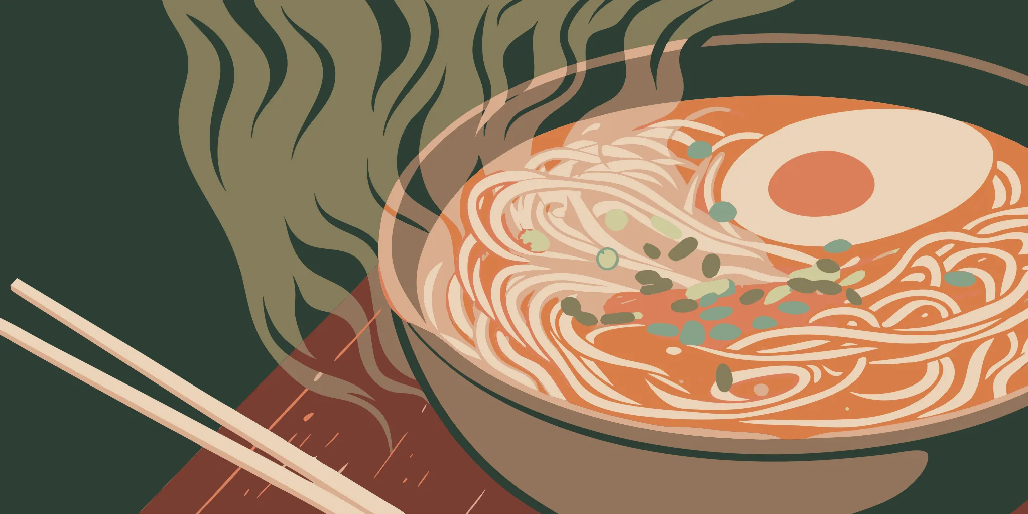 A bowl of authentic tonkotsu black ramen with its signature dark broth made from black garlic oil.