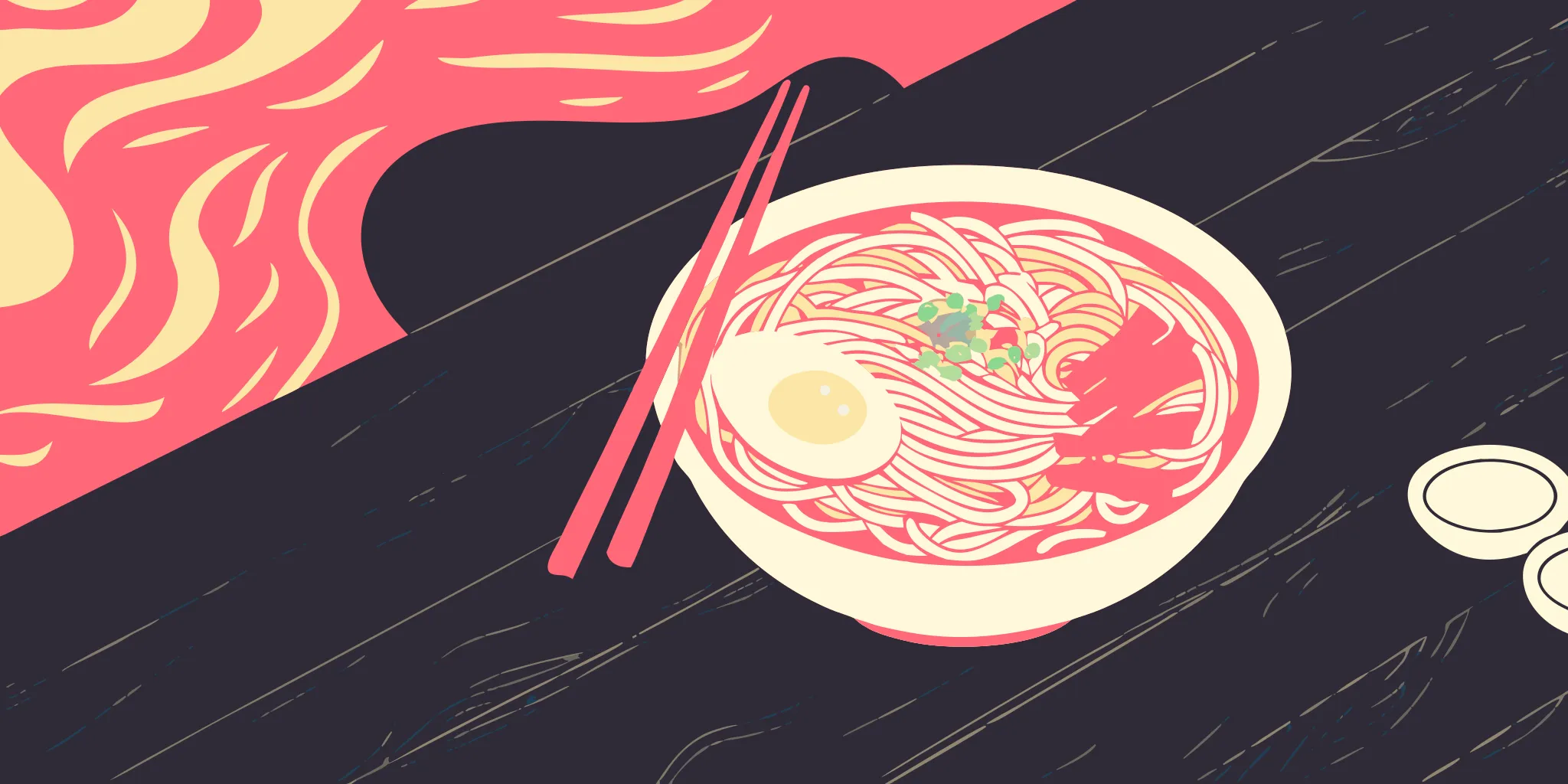 A bowl of ramen noodles with egg and green onions, a meal high in carbohydrates.