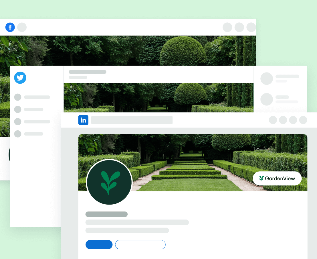 GardenView - Social Media Assets - Landscaper Webflow Template | BRIX Templates