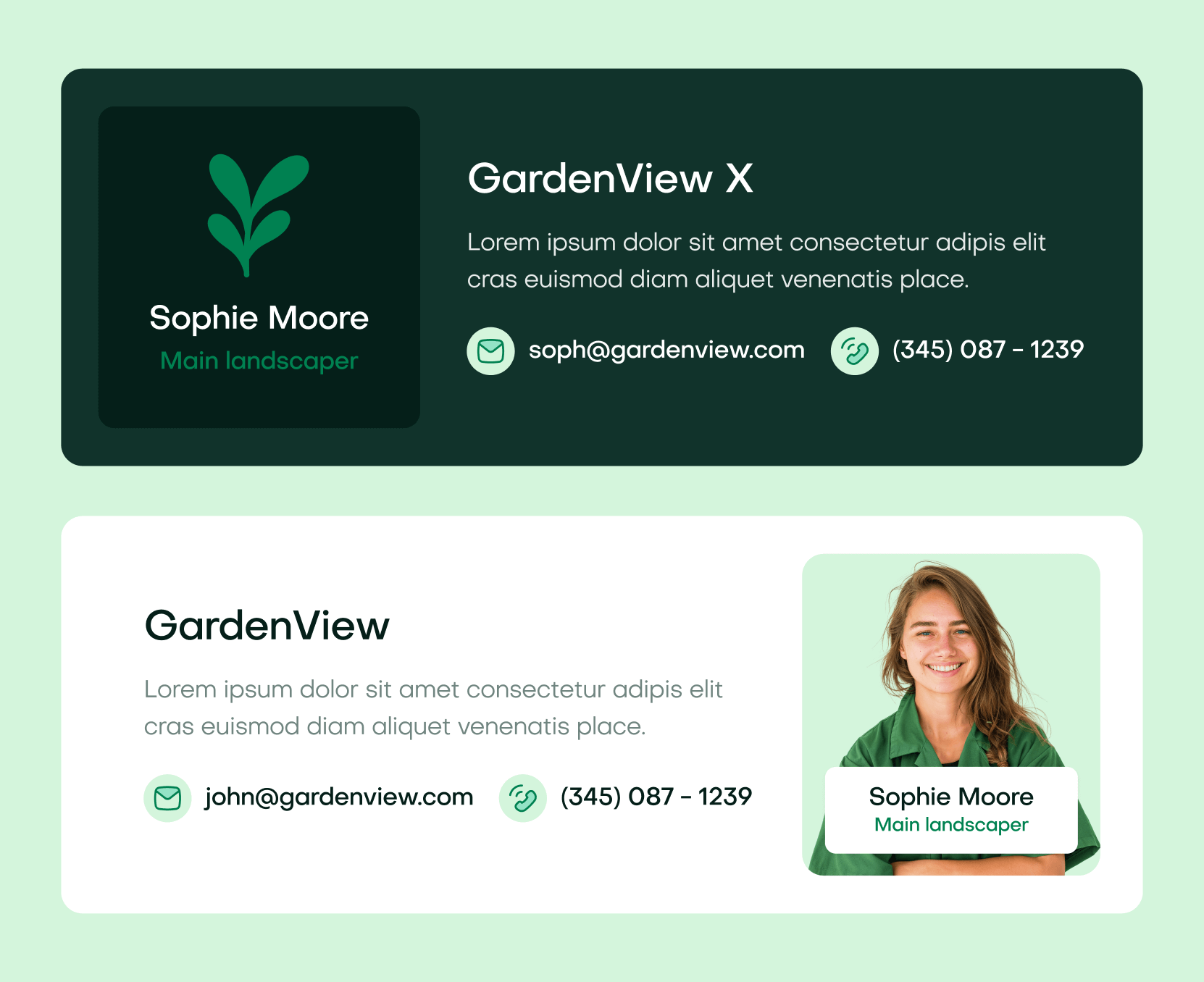 GardenView - Email Signature - Landscaper Webflow Template | BRIX Templates