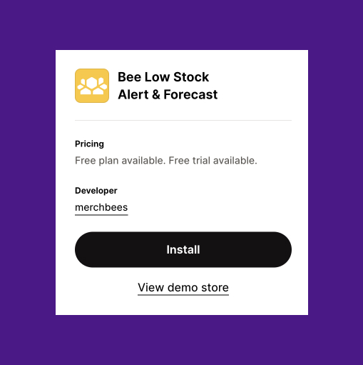 beelowstockalert