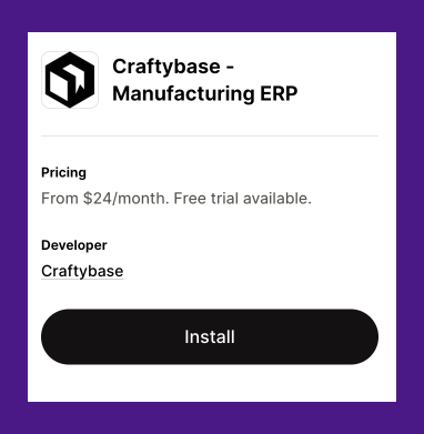 craftybase for BOM management