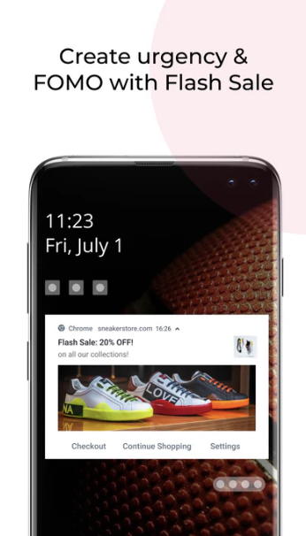 create urgency & fomo with flash sale