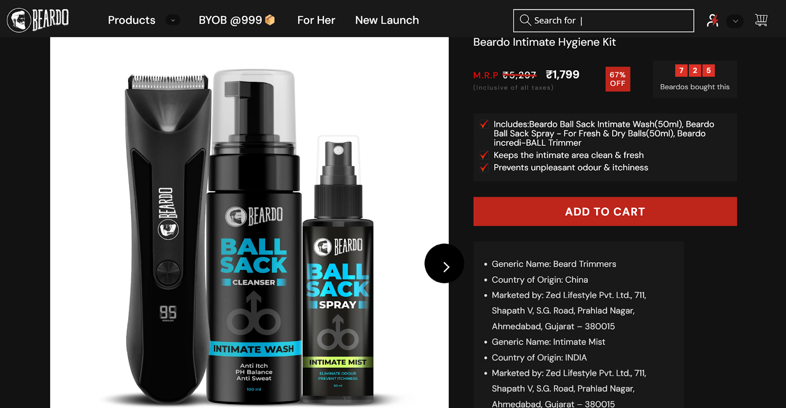 cross-selling bundle by Beardo