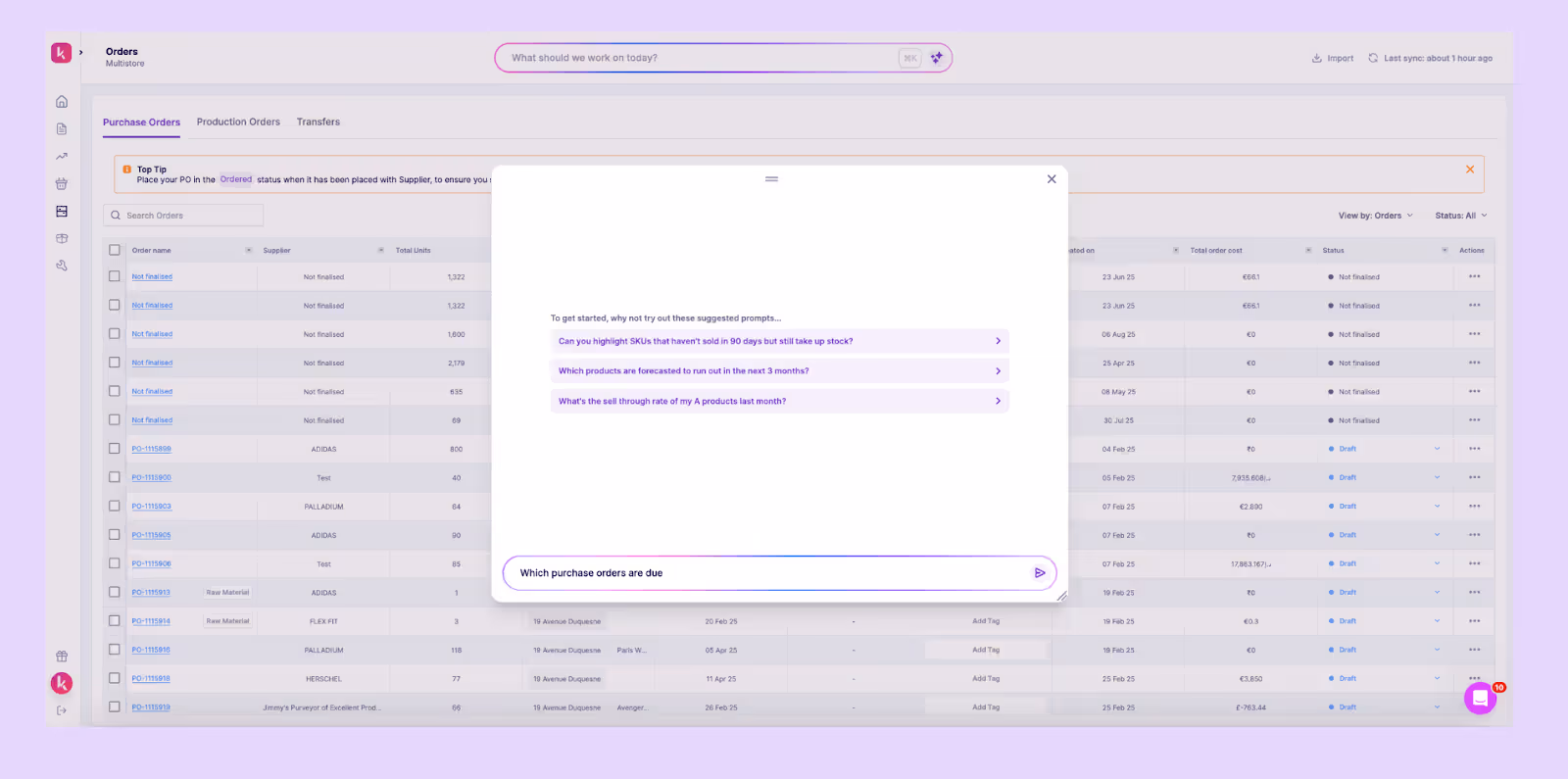 prediko order dashboard