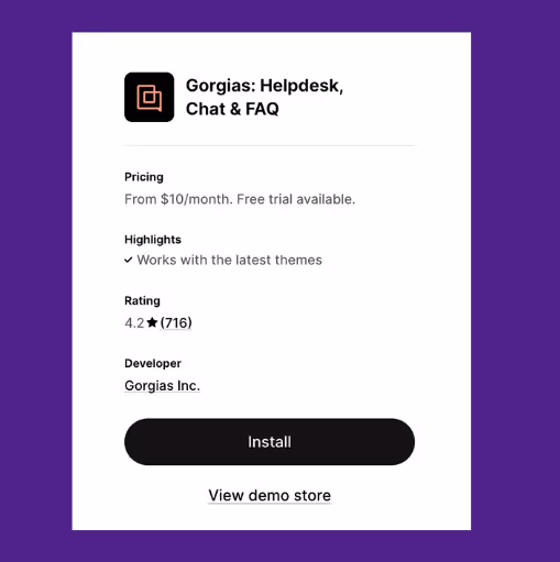 3. Gorgias: Best Shopify AI agent for customer service