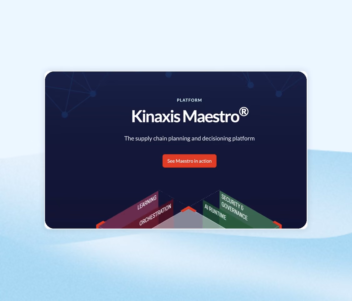 Kinaxis RapidResponse concurrent supply chain planning