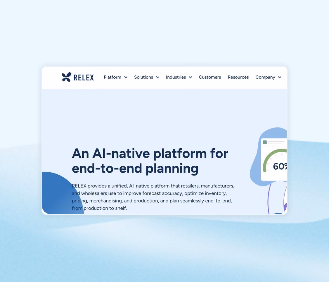 Relex Solutions retail demand forecasting platform