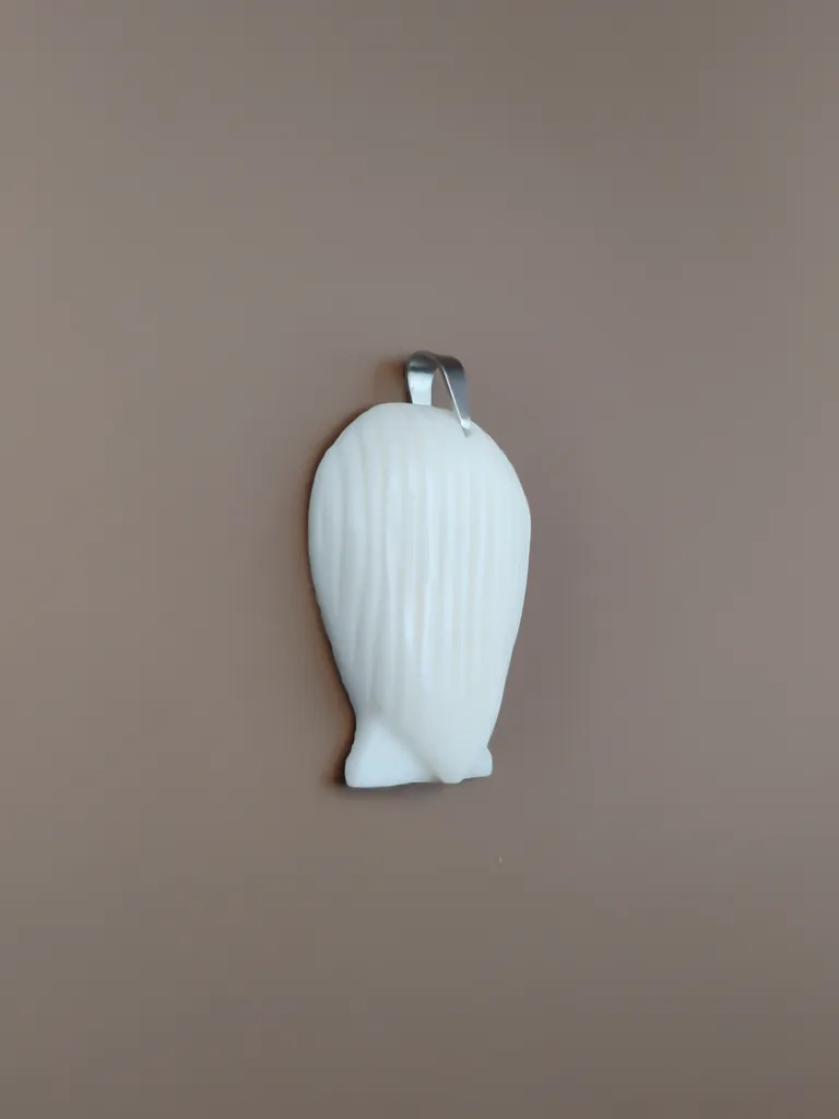 Pendentif os coquillage vue gauche