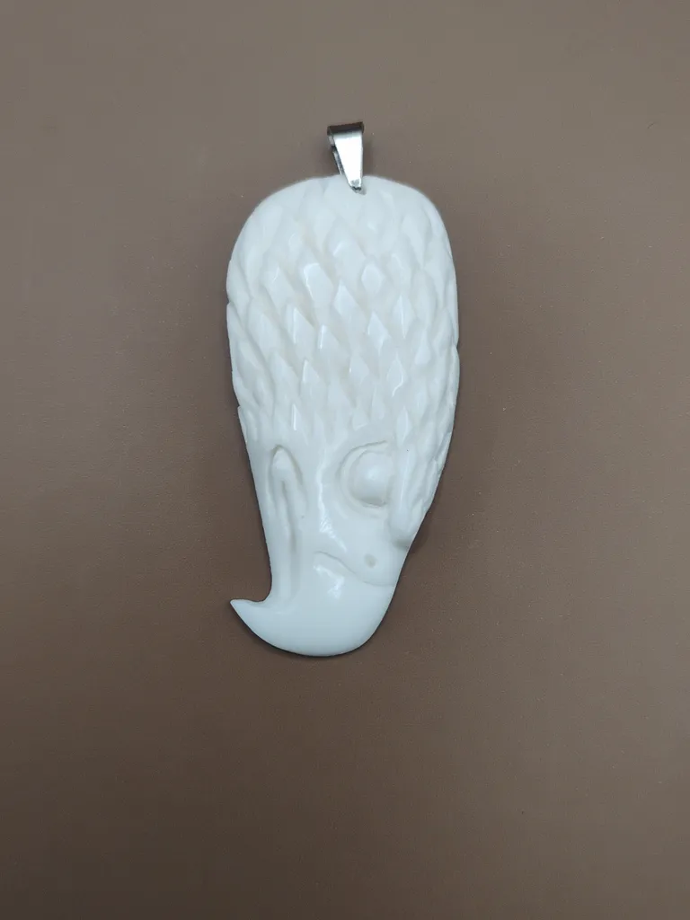 Pendentif en Os luxe -Aigle- 