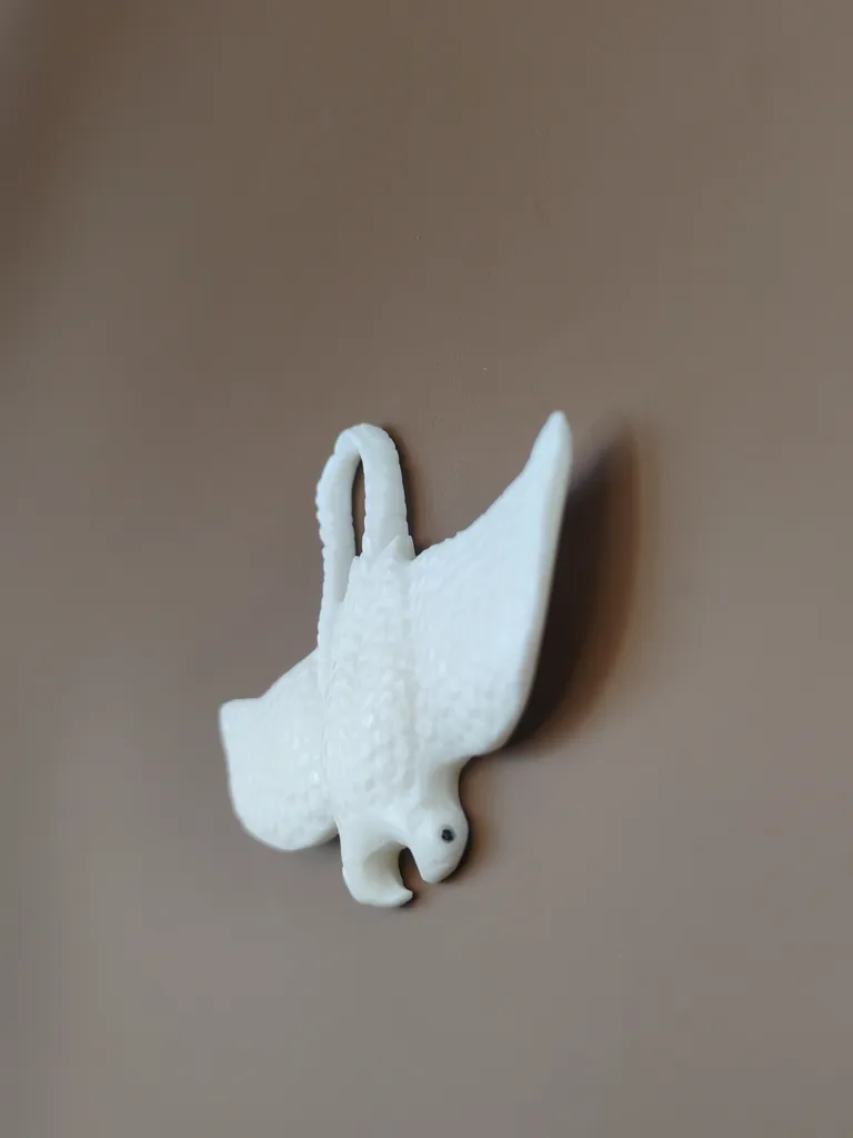 Pendentif os luxe manta vue droite