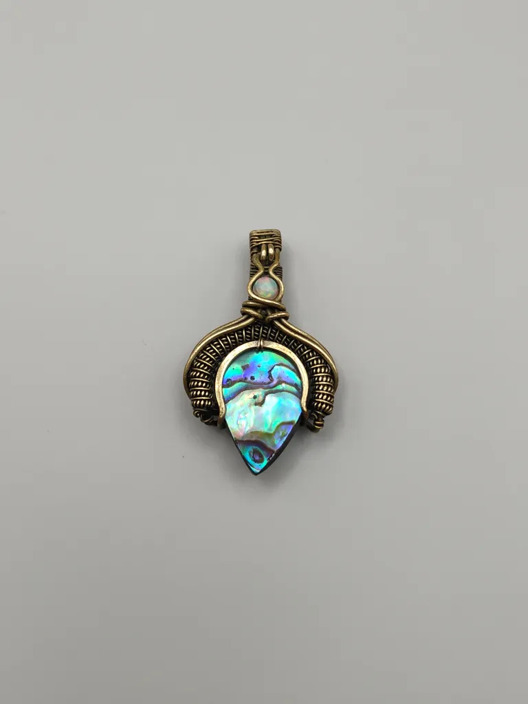 Pendentif Aztèque -Larmes de Tlaloc 1-