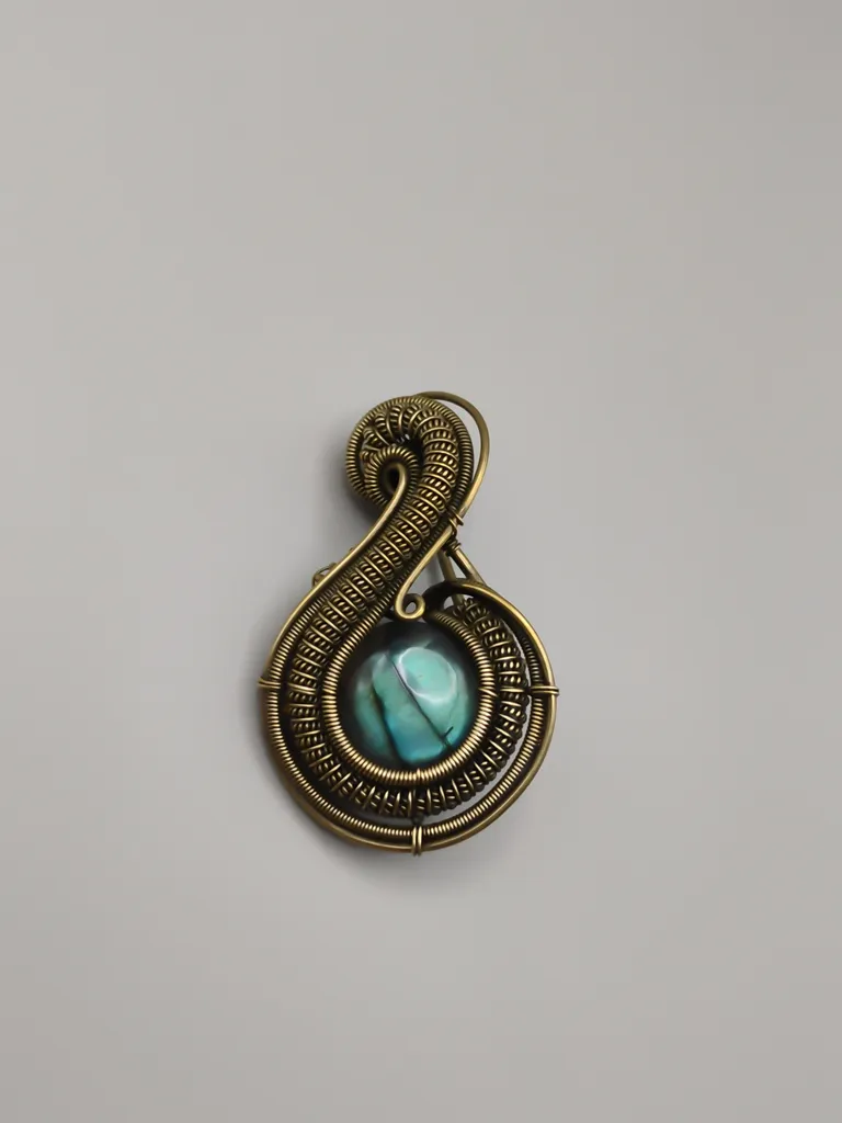 Pendentif Aztèque -Oeil de Citlalicue 2-