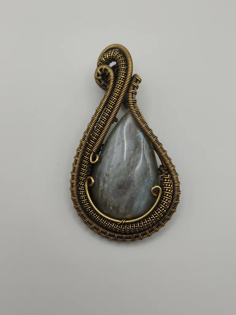 Pendentif Aztèque -Ecaille de Quetzalcoatl-