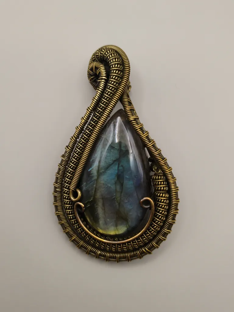 Pendentif Aztèque -Ecaille de Quetzalcoatl 2-