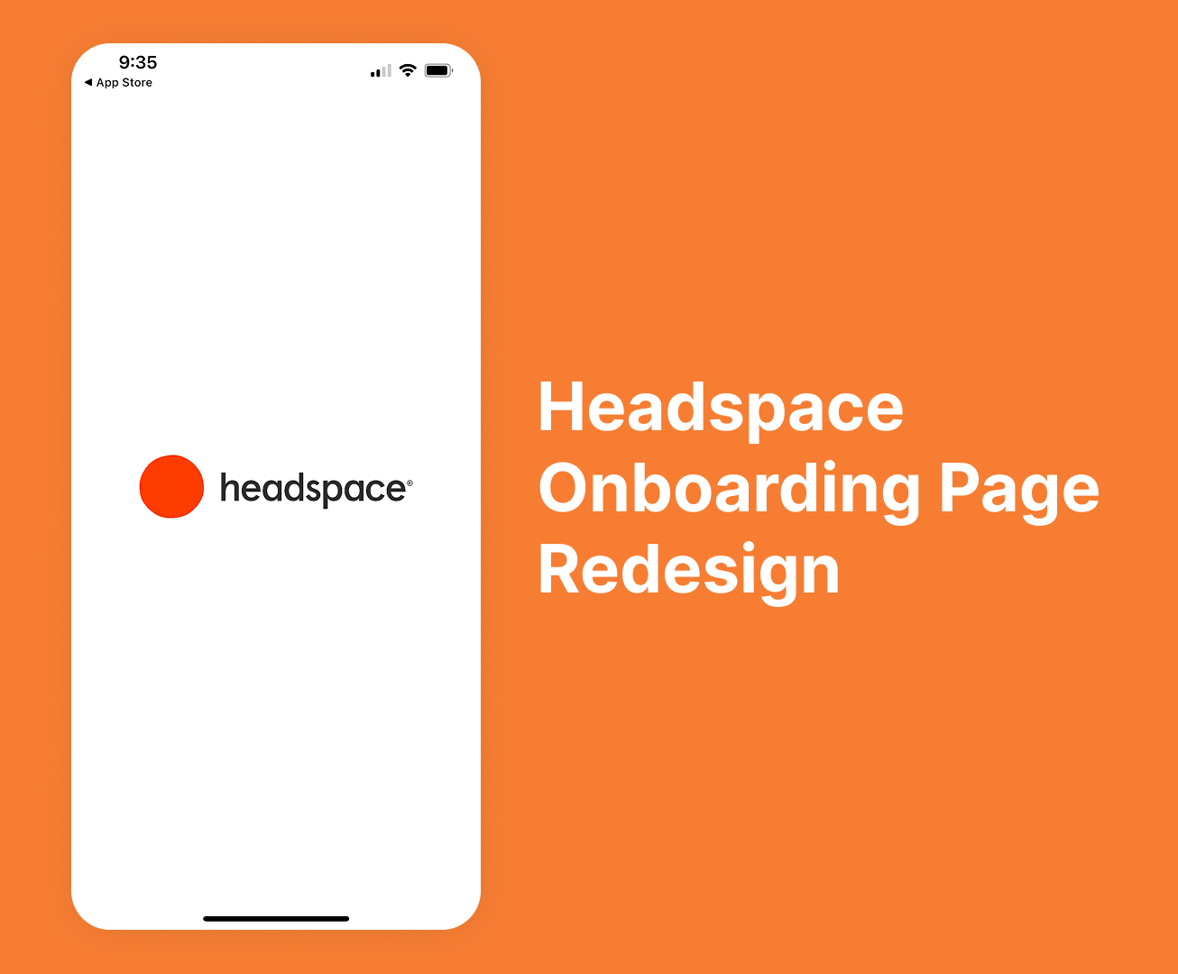 Headspace onboarding page redesign