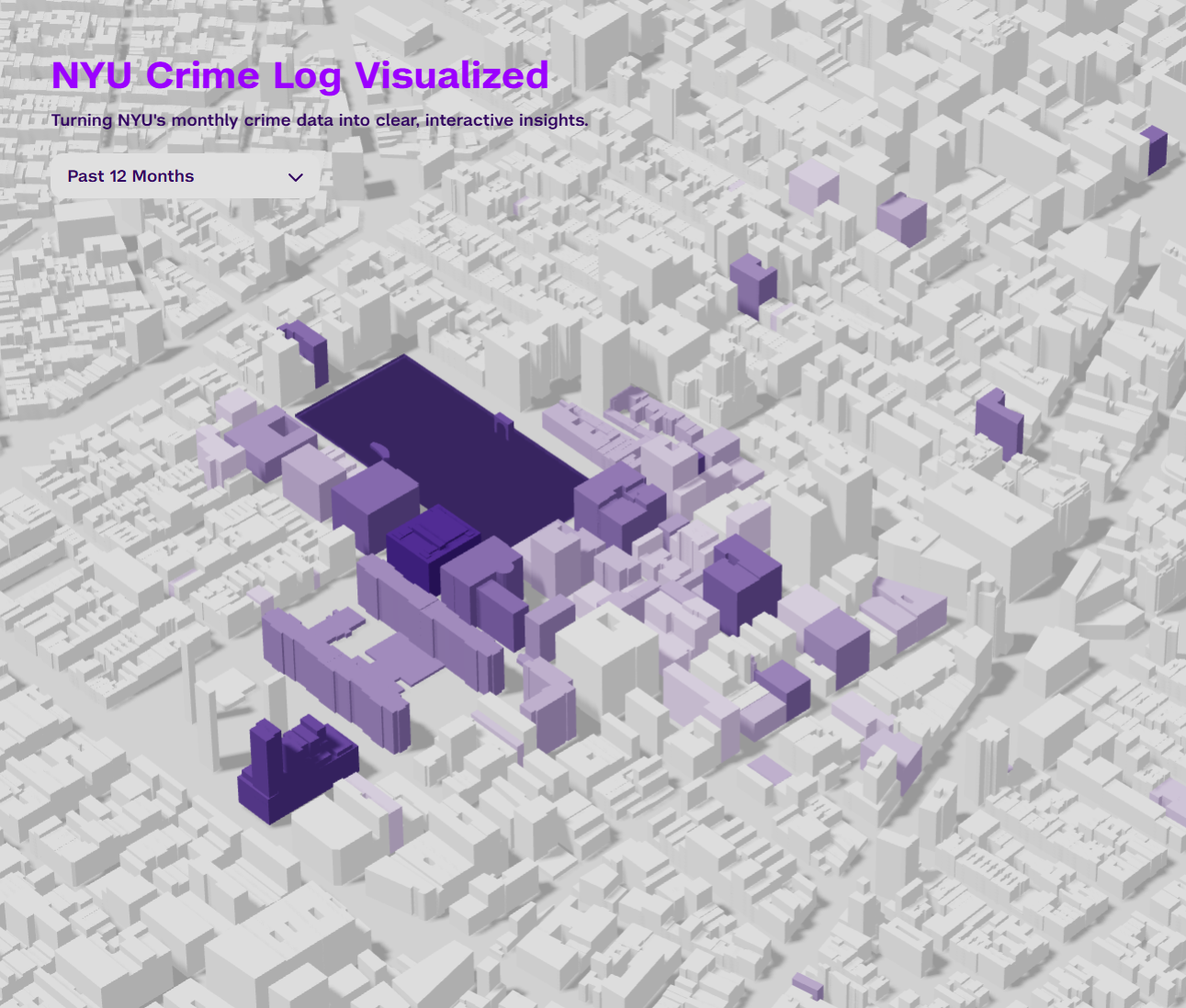 NYU Crime Log Visualized