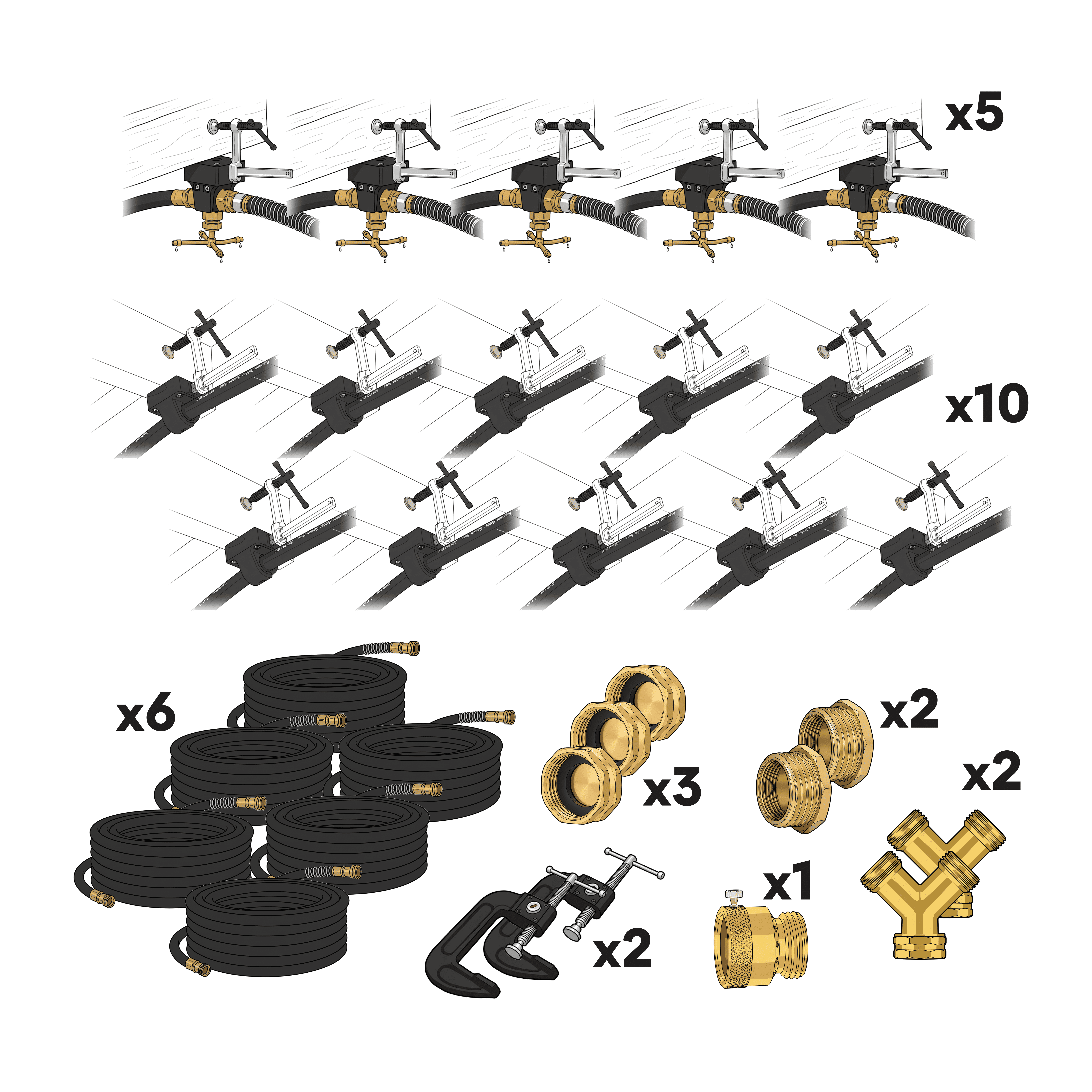 Eaves Defense Kit - Clamp Mount
