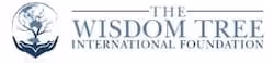 Logo of The Wisdom Tree International Foundation featuring a stylized tree within a circular design.