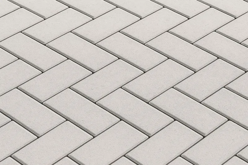 Kostka brukowa Budokop ułożona w jodełkę – trwałe rozwiązanie nawierzchniowe na chodniki, podjazdy i place