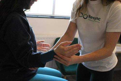 Rehabilitation exercise session at Resync Physiotherapy, Solihull