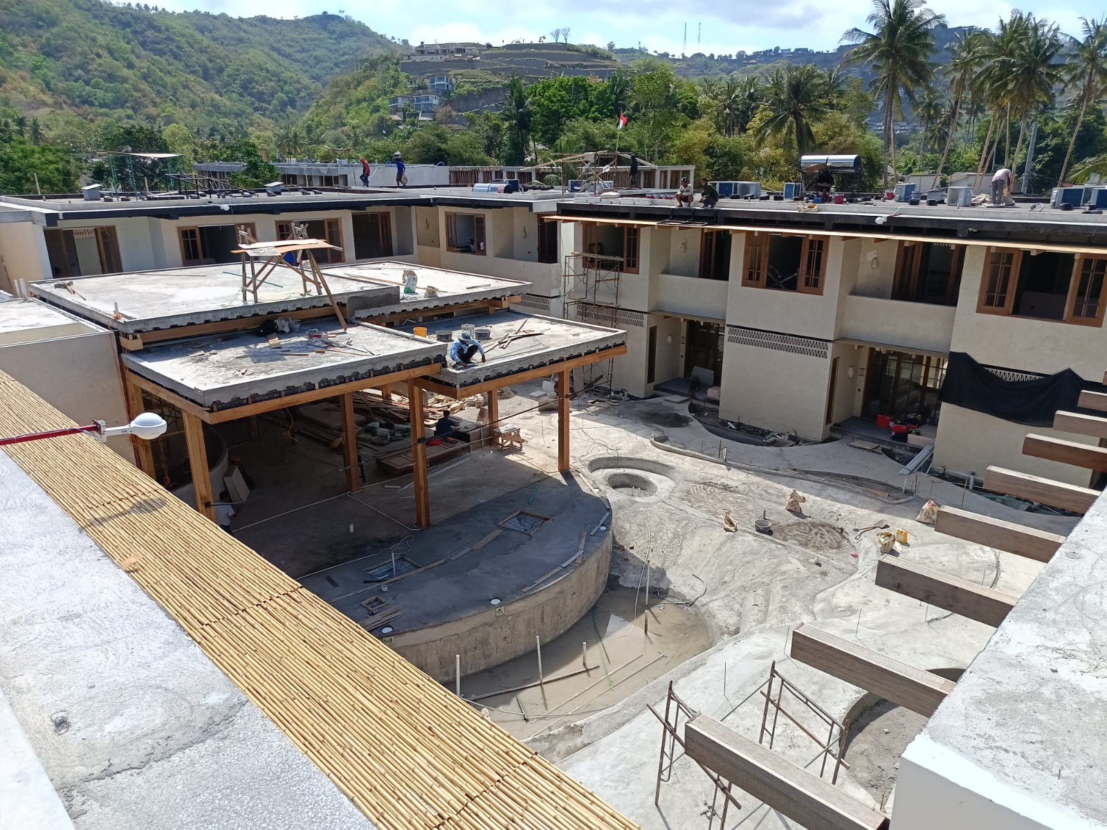 Crane construction project