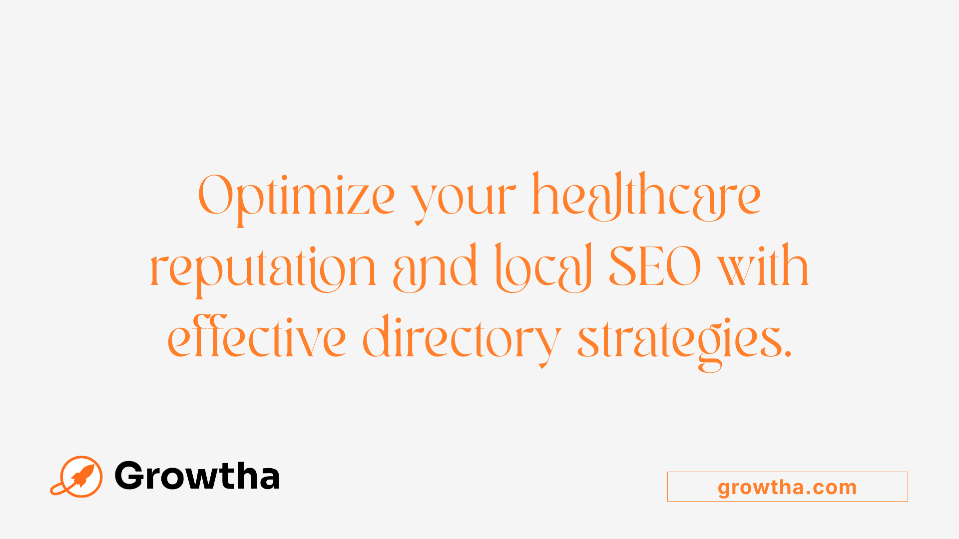 Optimize your healthcare reputation and local SEO with effective directory strategies.