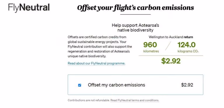 fly neutral sustainability
