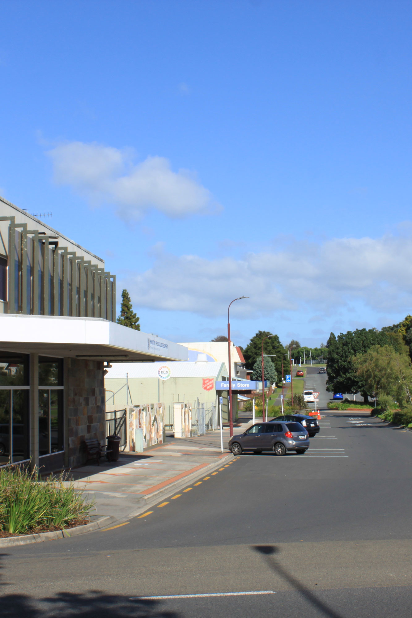 View towards the new dental building site proposed on Jocelyn street Te Puke. 