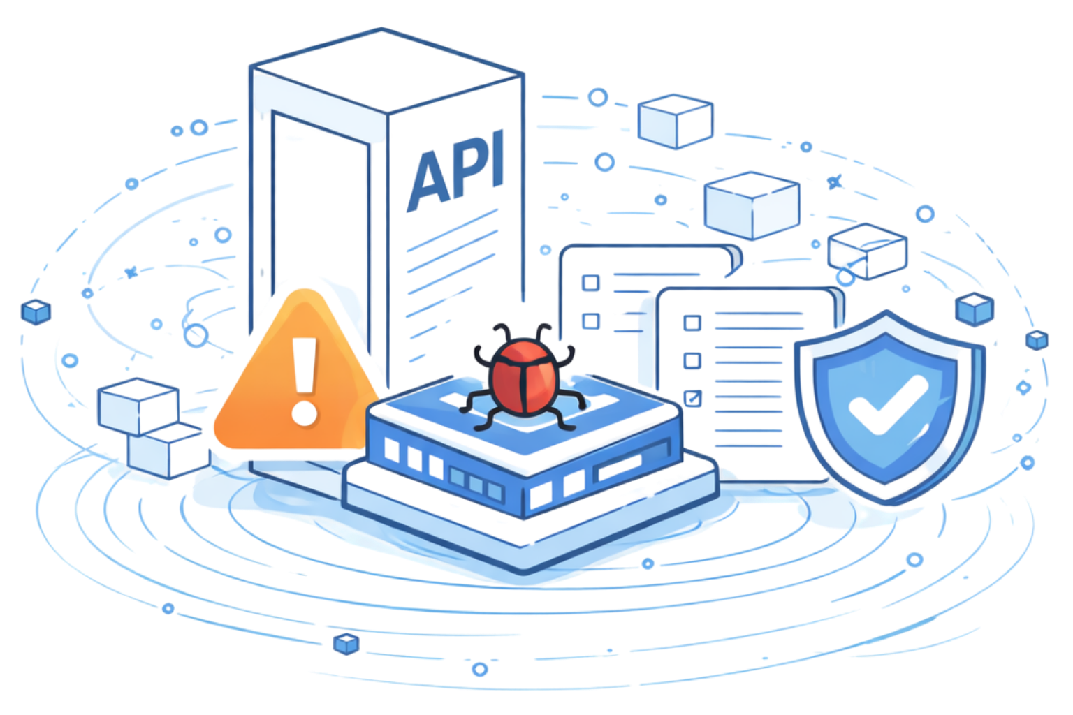 Cartoon bee illustration next to headline text promoting Levo’s comprehensive API inventory powered by eBPF sensor.