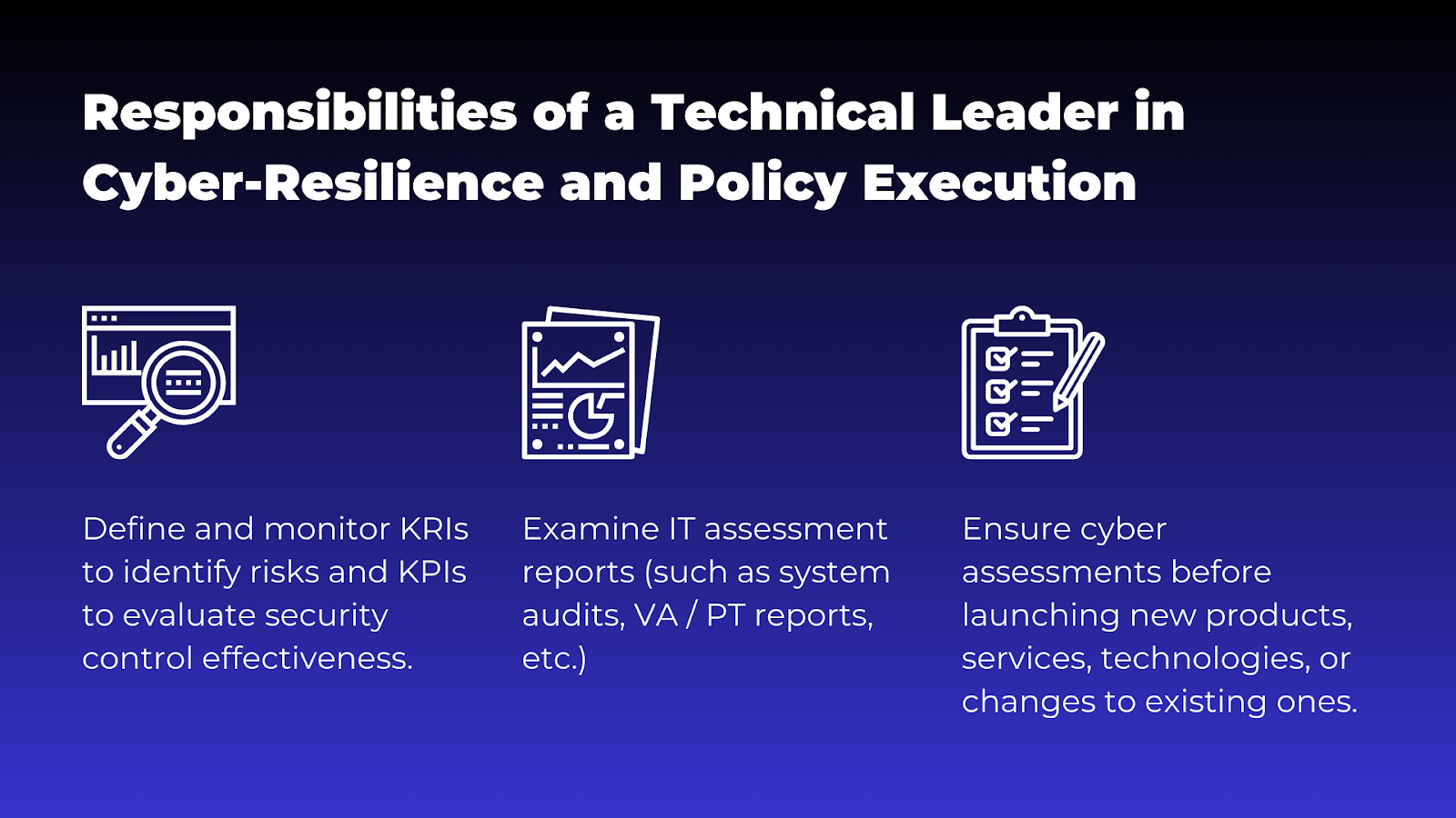 Implementation Responsibilities of a technical leader like CISO to implement and monitor Information Security Policy