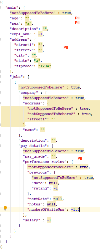 Identify PII In APIs