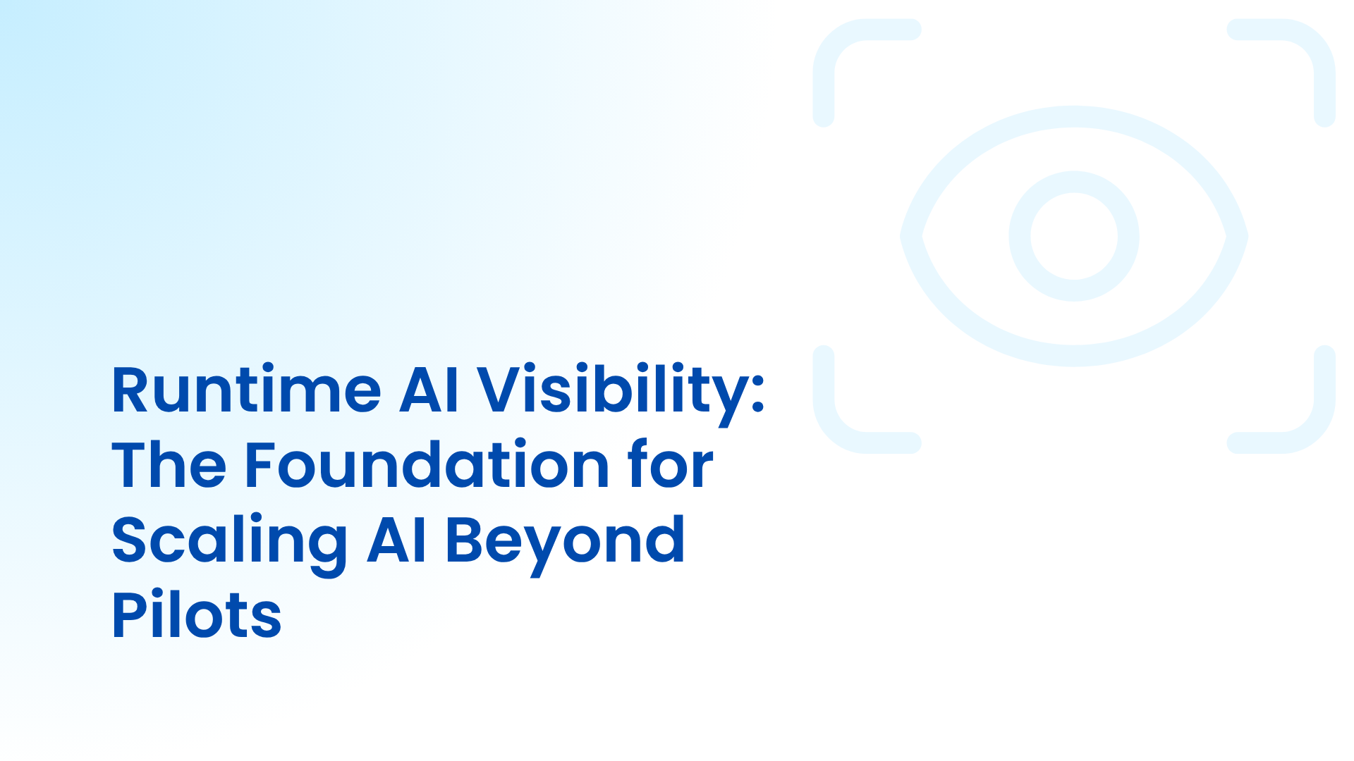 Runtime AI Visibility